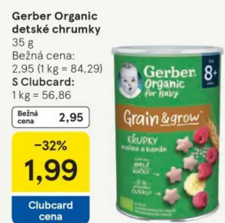 Gerber Organic detské chrumky