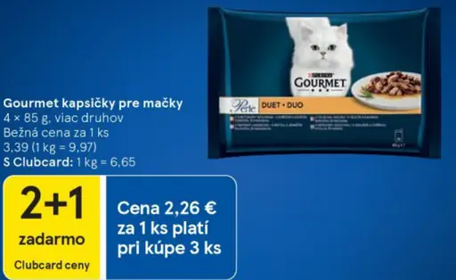 Gourmet kapsičky pre mačky