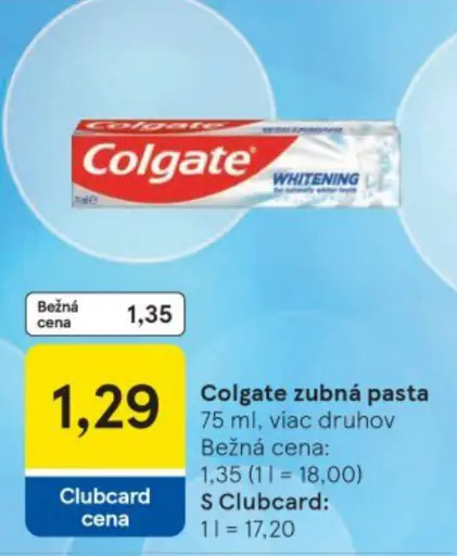 Colgate zubná pasta