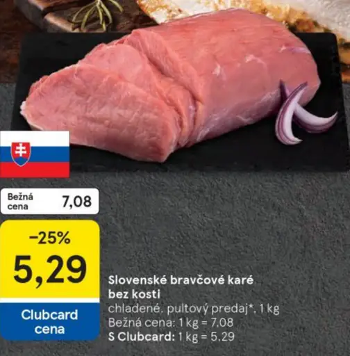 Slovenské bravčové karé bez kosti