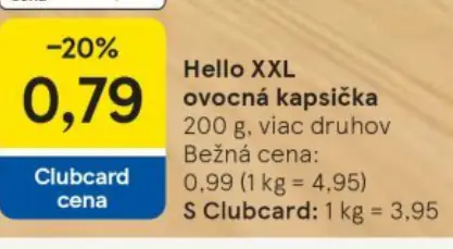 Hello XXL ovocná kapsička***