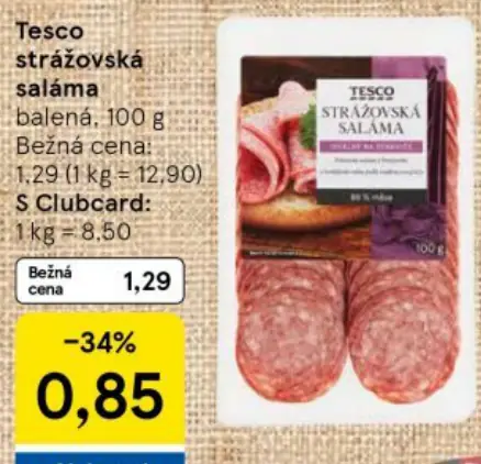 Tesco strážovská saláma