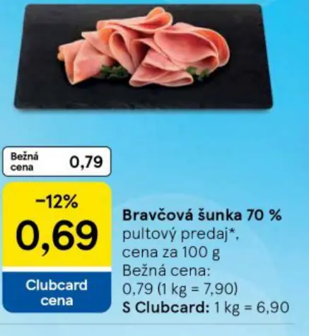 Bravčová šunka 70 %