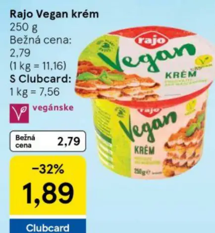 Rajo Vegan krém