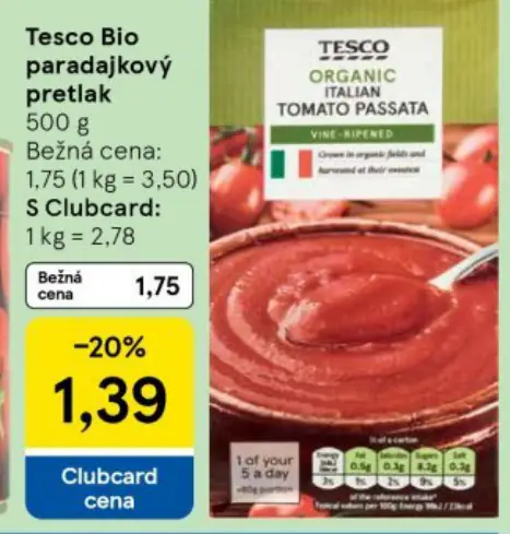 Tesco Bio paradajkový pretlak