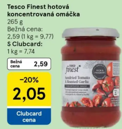 Tesco Finest hotová koncentrovaná omáčka