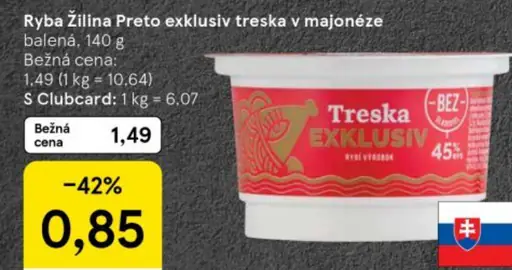 Treska v majonéze