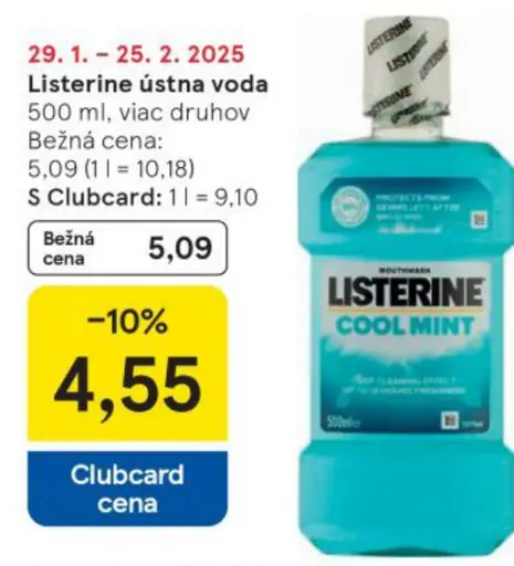 Listerine ústna voda