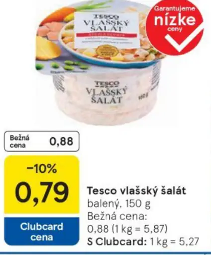 Tesco vlásky šalat