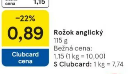 Rožok anglický