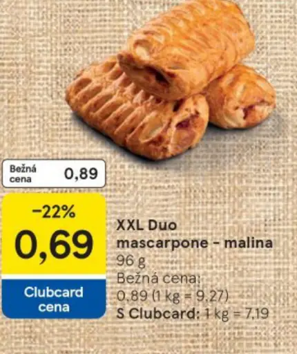 XXL Duo mascarpone - malina