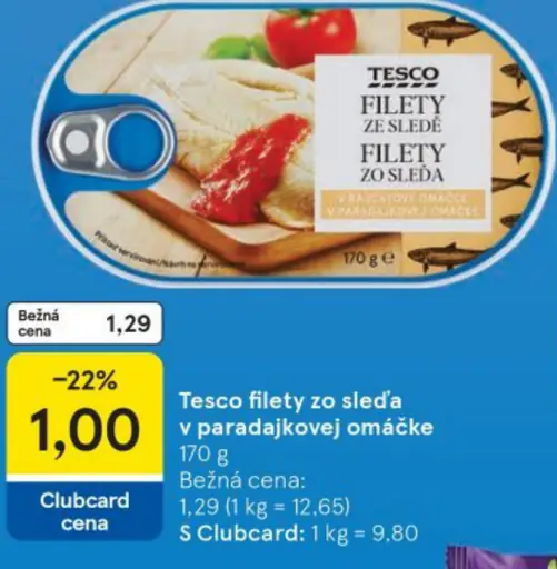 Tesco filety zo sledi