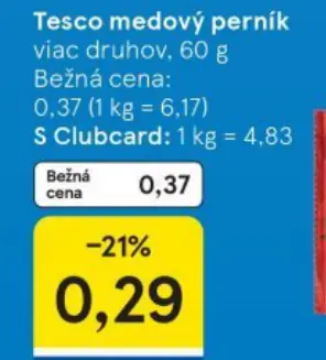 Tesco medový perník