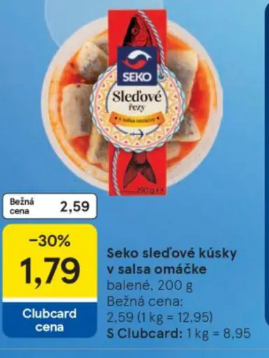 Sekoe sľedové kúsky v salsa omáčke