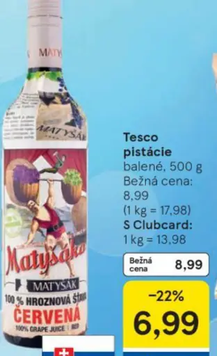 Tesco pistácie