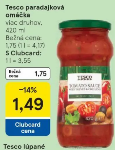 Tesco lúpané paradajky