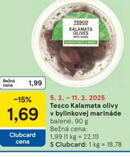 Tesco Kalamata olivy