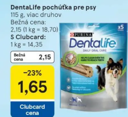 DentaLife pochúťka pre psy