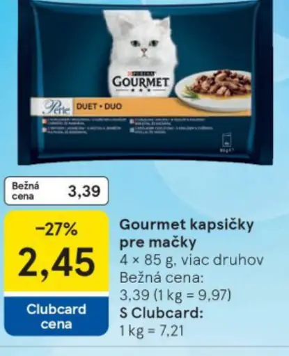 Gourmet kapsičky pre mačky