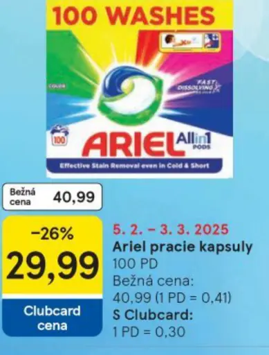 Ariel pracie kapsuly