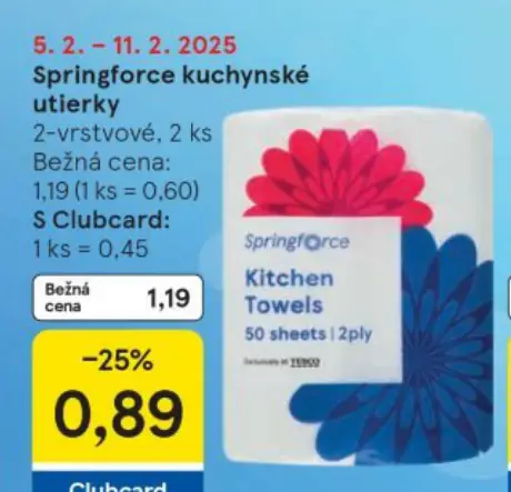 Springforce kuchynské utierky