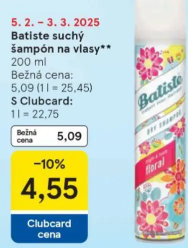 Batiste suchý šampón na vlasy