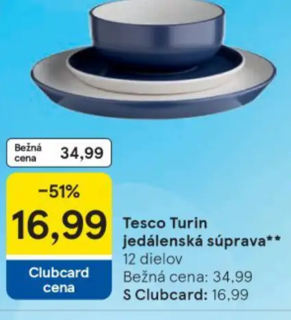 Tesco Turin jedálenská súprava