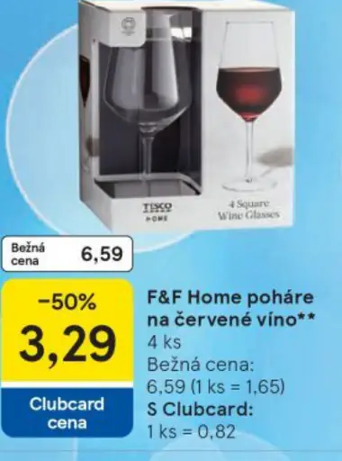 F&F Home poháre na červené víno