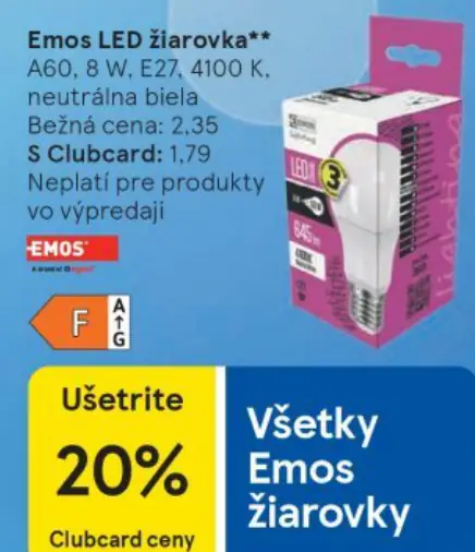 Emos LED žiarovka