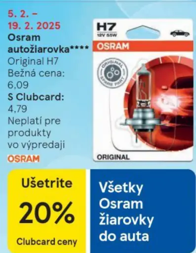 Osram autožiarovka H7