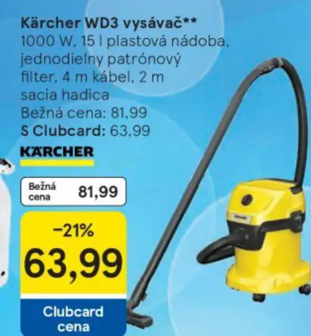 Kärcher WD3 vysávač****