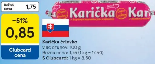 Karička črievko