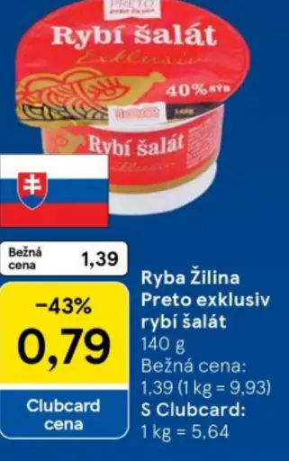 Ryba Žilina Preto Exkluzív rybí šalát