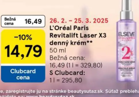 L'Oréal Paris Revitalift Laser X3 denný krém