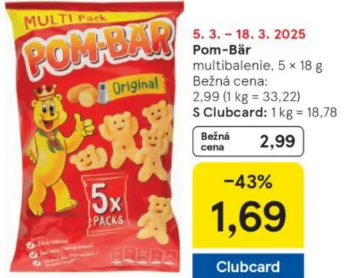 Pom-Bär originál chipsy