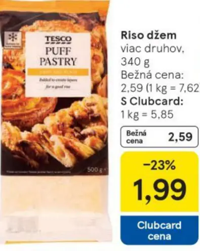 Tesco lístkové cesto