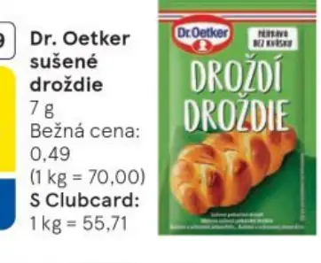 Dr. Oetker sušené droždie