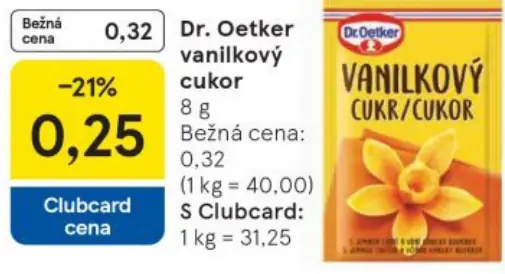 Dr. Oetker Vanilkový cukor