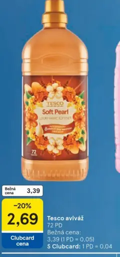 Tesco Soft Pearl aviváž