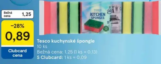 Tesco kuchynské špongie