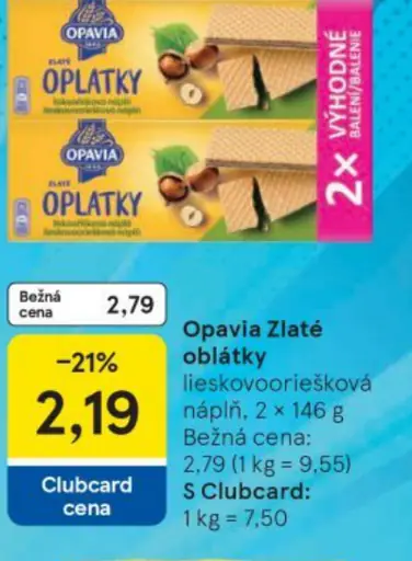 Opavia Zlate oblátky