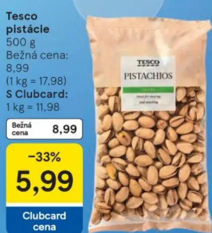 Tesco pistácie