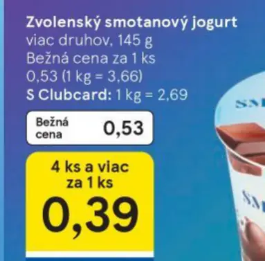 Zvolenský smotanový jogurt