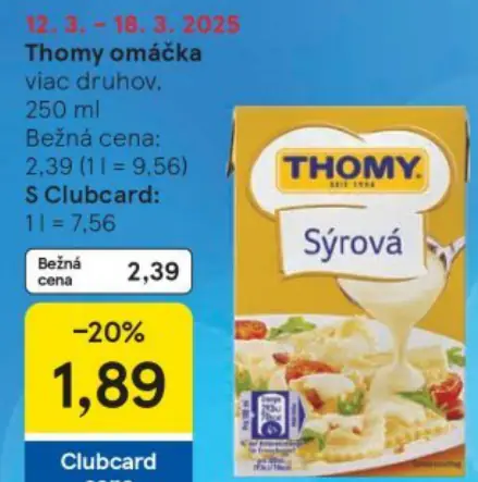 Thomy omáčka syrová