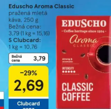 Eduscho Aroma Classic pražená mletá káva