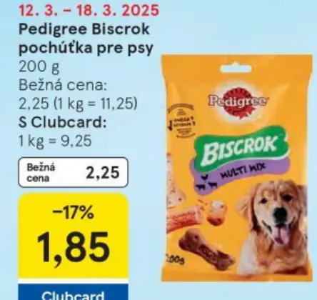 Pedigree Biscrok pochúťka pre psy