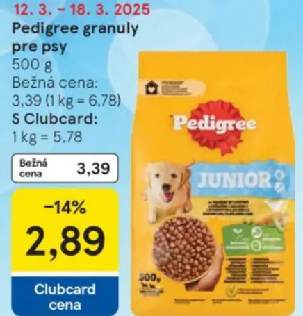 Pedigree granuly pre psy