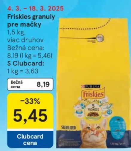 Friskies granuly pre mačky