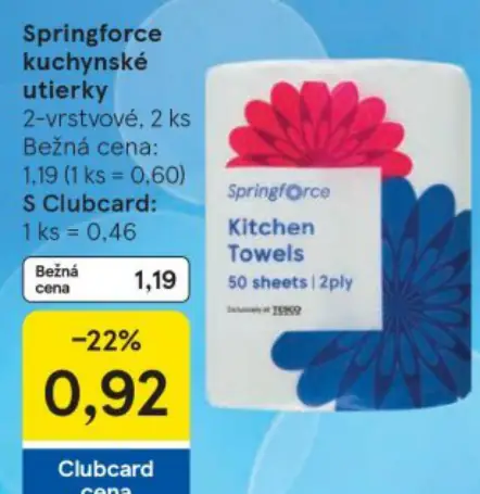 Springforce kuchynské utierky