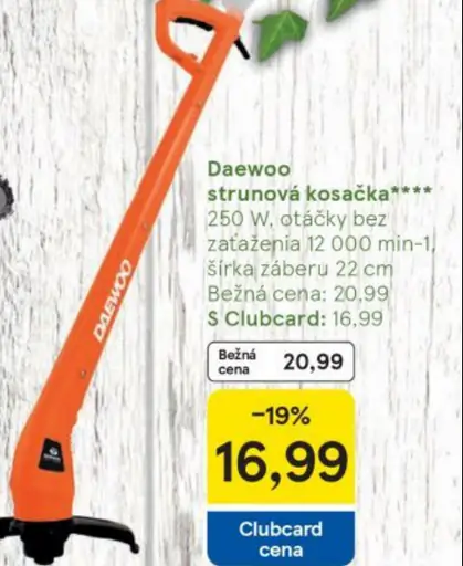 Daewoo strunová kosačka